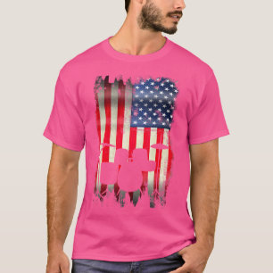 T-shirt Drapeau américain Usa Drapeau 4 juillet Patriotiqu