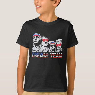 T-shirt Drapeau américain Usa Dream Team Drôle Patriote Ré