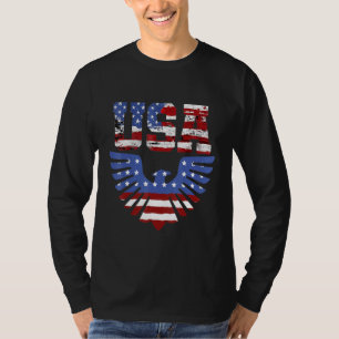 T-shirt Drapeau américain Usa Patriotic Eagle 4 juillet