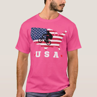 T-shirt Drapeau Américain Usa Patriotique Sports Américain