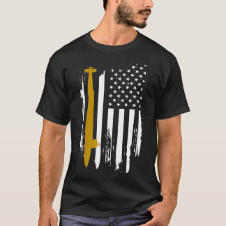T-shirt Drapeau américain USS Florida SSGN728 