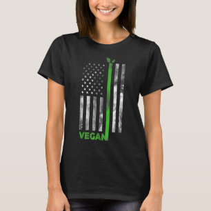 T-shirt Drapeau américain végétal Agriculture végétarienne