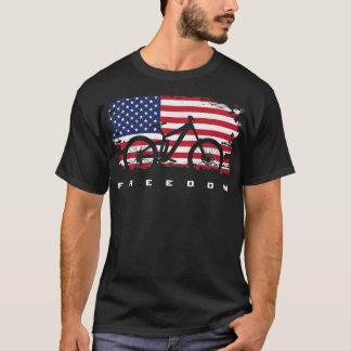 T-shirt Drapeau américain Vêtements VTT - Montagne