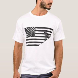 T-shirt Drapeau américain Vêtements VTT - VTT