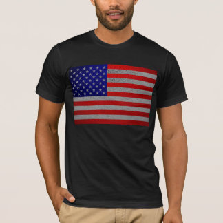 T-shirt Drapeau Américain Vintage