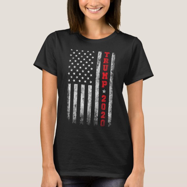 T-shirt Drapeau américain Vintage 2020 (Devant)