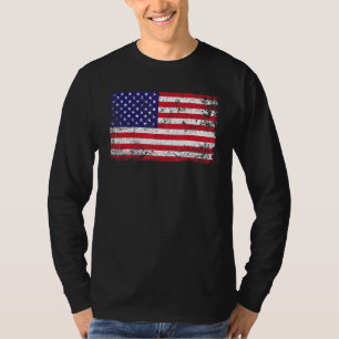 T-shirt Drapeau américain vintage 4 juillet