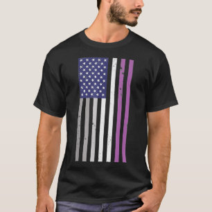 T-shirt Drapeau américain vintage Asexy Ace Pride LGBTQ 4e
