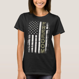 T-shirt Drapeau américain vintage Dom