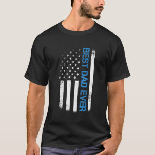 T-shirt Drapeau américain Vintage États-Unis Fathe