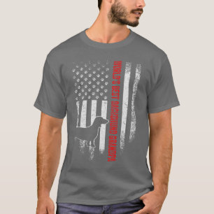 T-shirt Drapeau américain vintage Meilleur Dachshund Grand