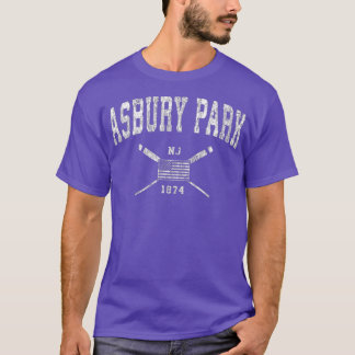 T-shirt Drapeau américain Vintage NJ d'Asbury Park