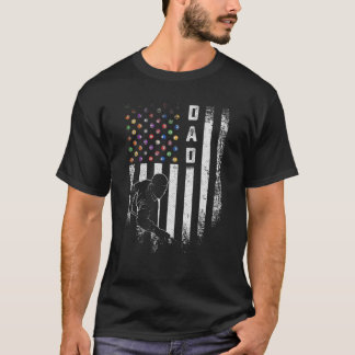 T-shirt Drapeau américain vintage Pier Billard Snoo