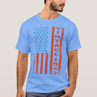 T-shirt Drapeau américain vintage Retro 1947