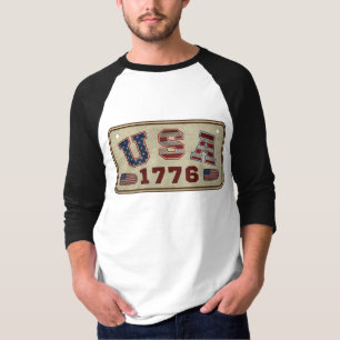 T-shirt Drapeau américain vintage USA 1776