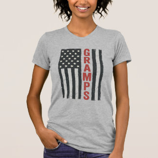 T-shirt Drapeau américain vintage vectoriel patriotique Gr