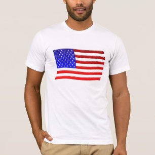 T-shirt Drapeau américain vitreux