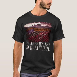 T-shirt Drapeau américain Western Patriotic Montana Belle