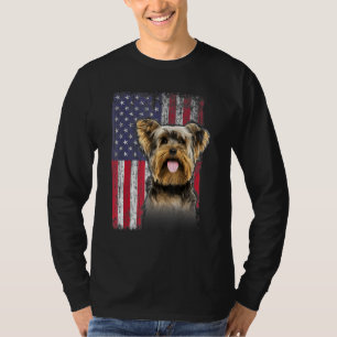 T-shirt Drapeau américain Yorkshire 4 juillet quatrième ch