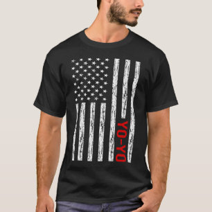 T-shirt Drapeau américain YoYo Yo-Yo YoYo