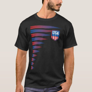 T-shirt Drapeau Amérique Nationale Football Américain USA