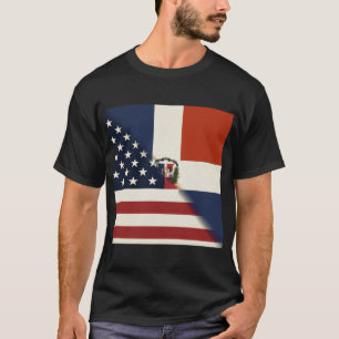 T-shirt Drapeau Amérique République Dominicaine   US D.R. 