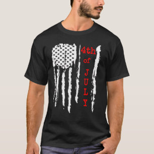 T-shirt Drapeau Amérique Vintage États-Unis Hommes Femmes