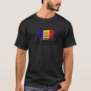 T-shirt Drapeau Andorre Andorre Andorre drôle andorrans Pr