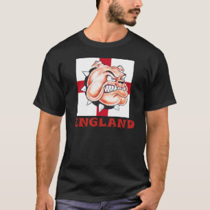 T-shirt Drapeau anglais ANGLETERRE de bouledogue et de St