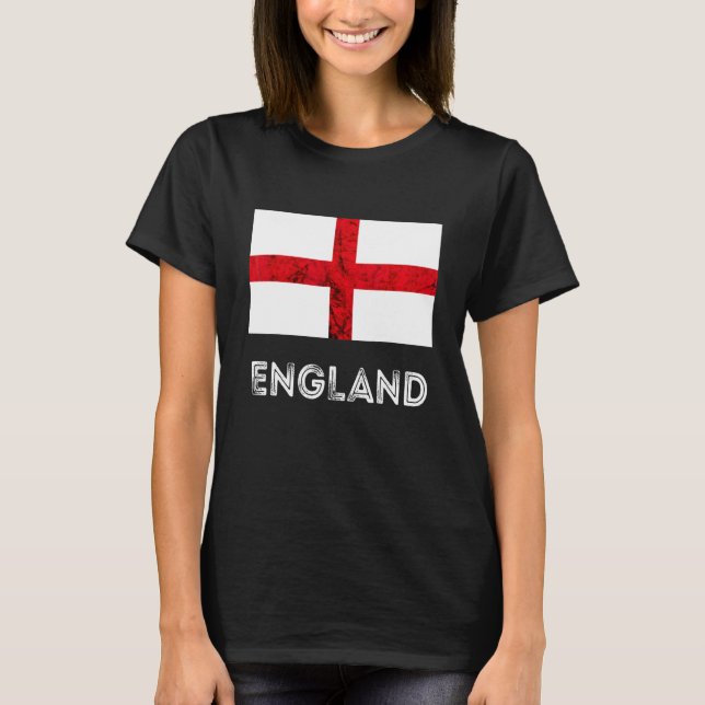 T-shirt Drapeau anglais d'Angleterre Croix de Saint-George (Devant)