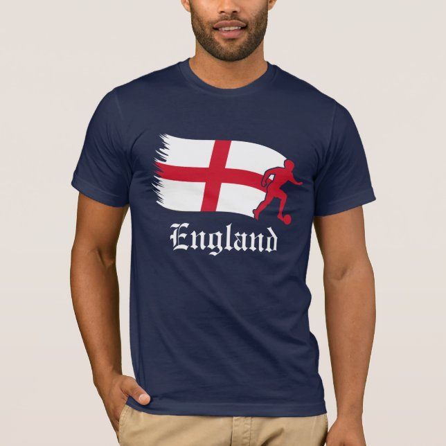 T-shirt Drapeau anglais de football (Devant)