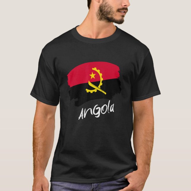 T-shirt Drapeau angolais Angola (Devant)