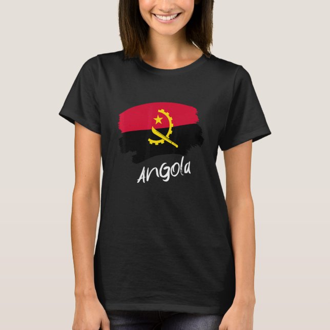 T-shirt Drapeau angolais Angola (Devant)