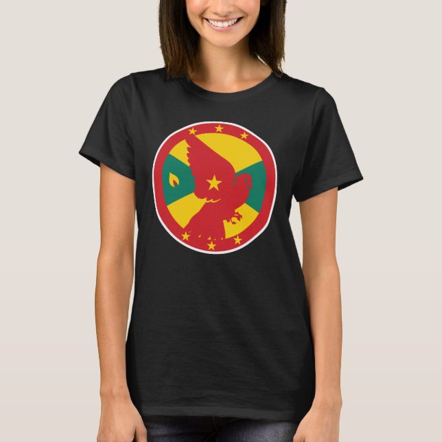T-shirt Drapeau animal national de Grenade Dove (Devant)