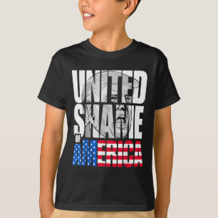 T-shirt Drapeau Anti Trump United Shame Of America