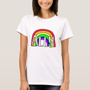T-shirt Drapeau arc-en-ciel allié LGBTQIA+ Symbole de fi