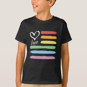T-shirt Drapeau arc-en-ciel américain LGBT