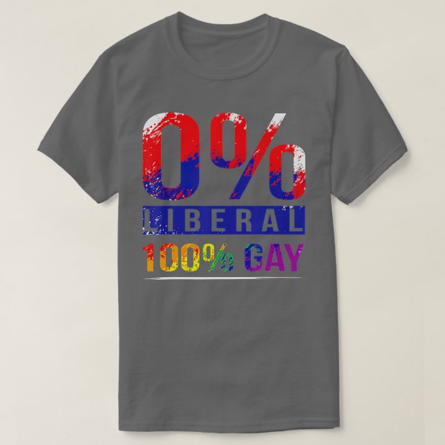 T-shirt Drapeau arc-en-ciel conservateur LGB (Design devant)
