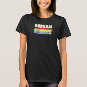 T-shirt Drapeau arc-en-ciel de la fierté de Durham Carolin