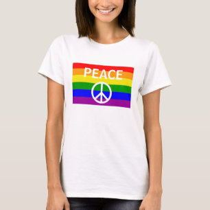 T-shirt Drapeau arc-en-ciel de la fierté gay symbole de pa