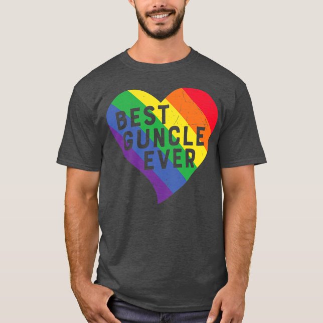 T-shirt Drapeau arc-en-ciel de la Fierté LGBTQ du meilleur (Devant)