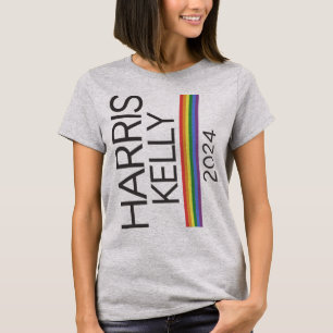 T-shirt Drapeau arc-en-ciel de la fierté LGBTQ Harris Kell