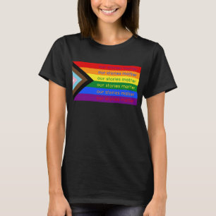 T-shirt Drapeau arc-en-ciel de l'intersection de la fierté