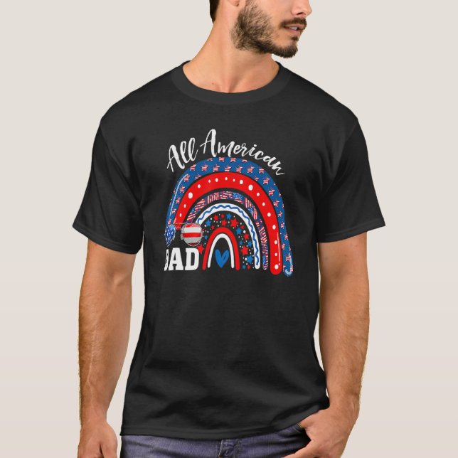 T-shirt Drapeau arc-en-ciel de l'oncle Sam Fête nationale  (Devant)