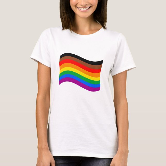 T-shirt Drapeau arc-en-ciel de Philadelphie (Devant)