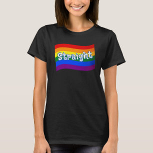 T-shirt Drapeau arc-en-ciel droit PFLAG gay ally LGBT LGBT