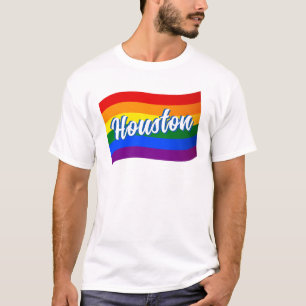 T-shirt Drapeau arc-en-ciel Gay pride de Houston LGBT LGBT
