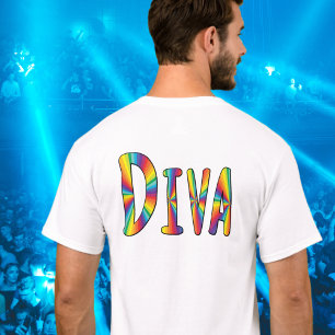 T-shirt Drapeau arc-en-ciel Gay pride DIVA Fabrique LGBT L