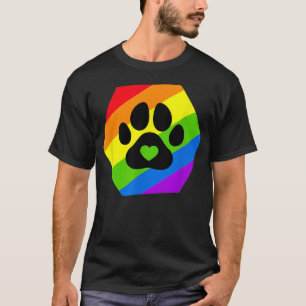 T-shirt Drapeau arc-en-ciel gay pride Furry LGBTQ 