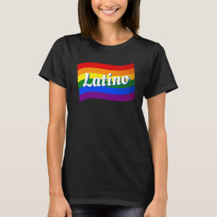 T-shirt Drapeau arc-en-ciel Latina gay pride Latina LGBT